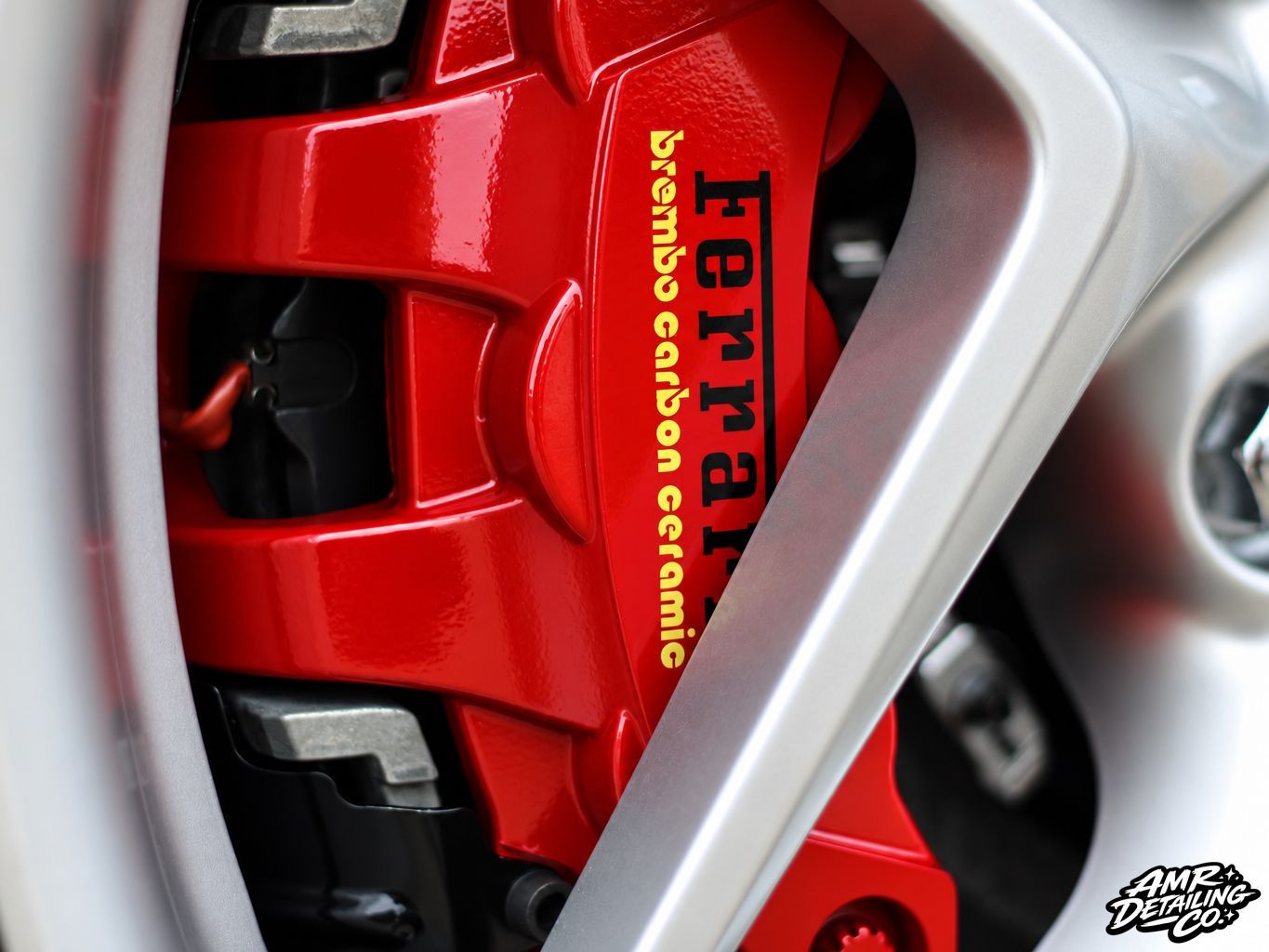 Ferrari F8 wheel ceramic coating package by AMR Detailing Co.  in Kenner, LA