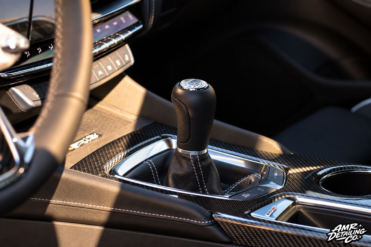 Leather Ceramic Coating on this CT5-V Blackwing by AMR Detailing Co.