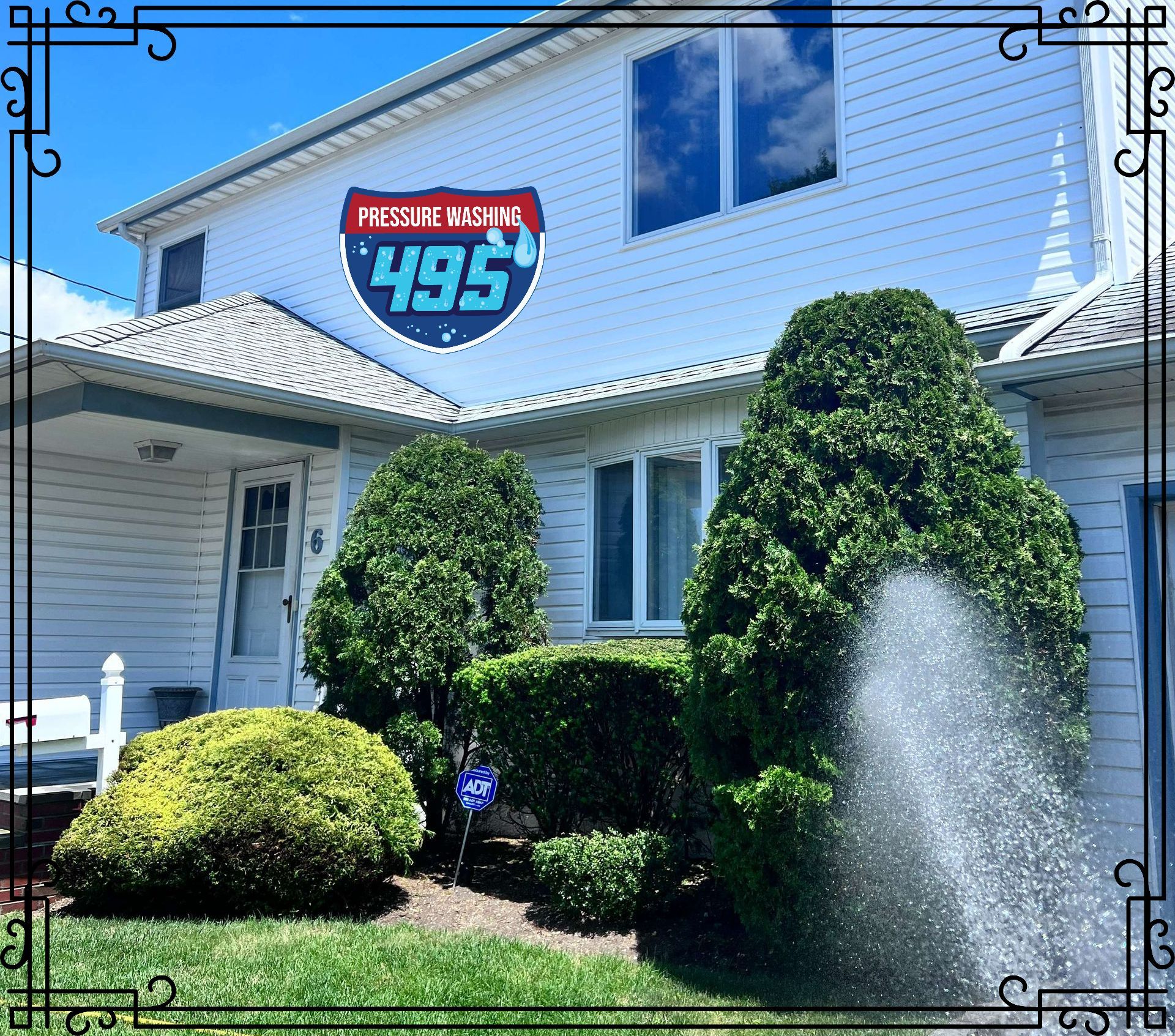 House wash, Farmingdale, NY. 