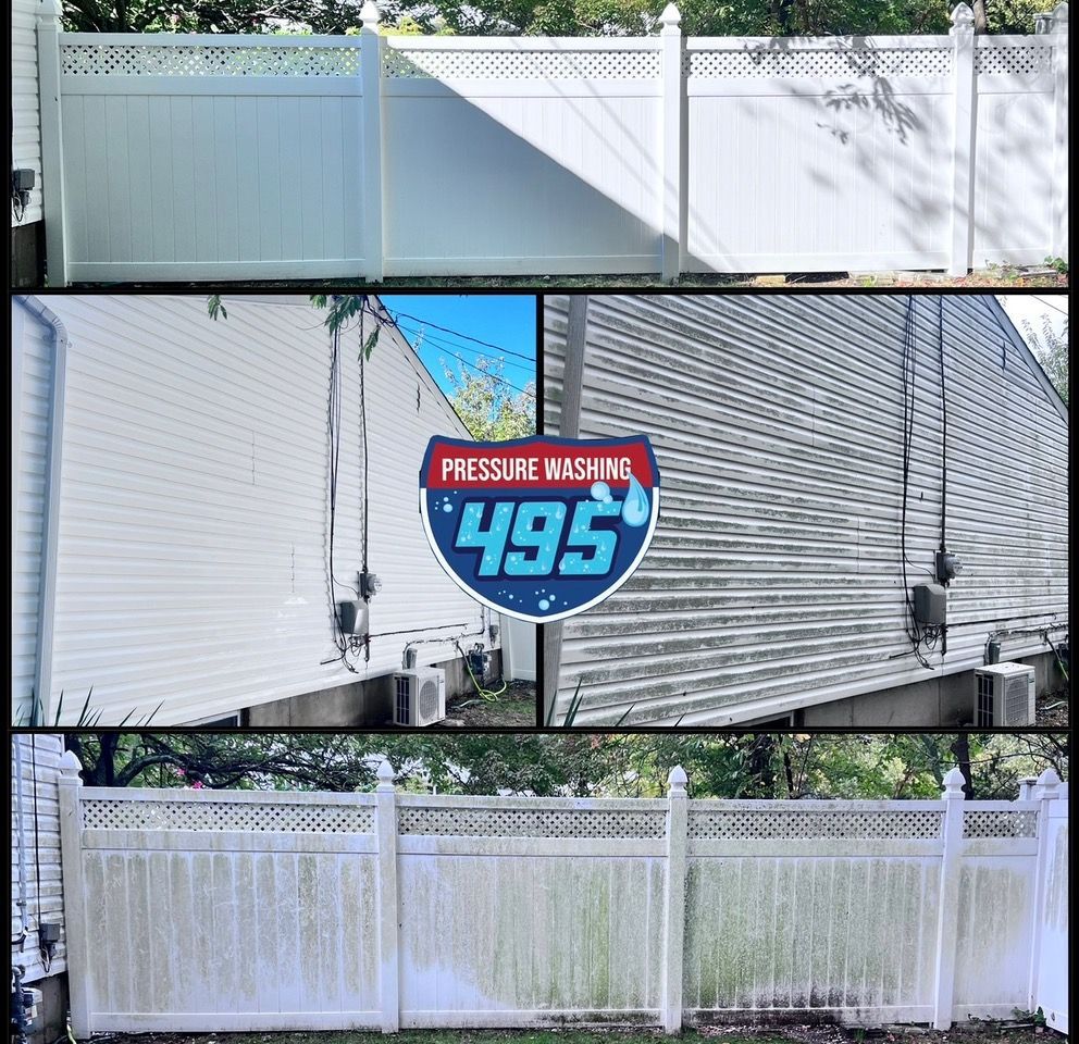 Vinyl siding soft wash before and after