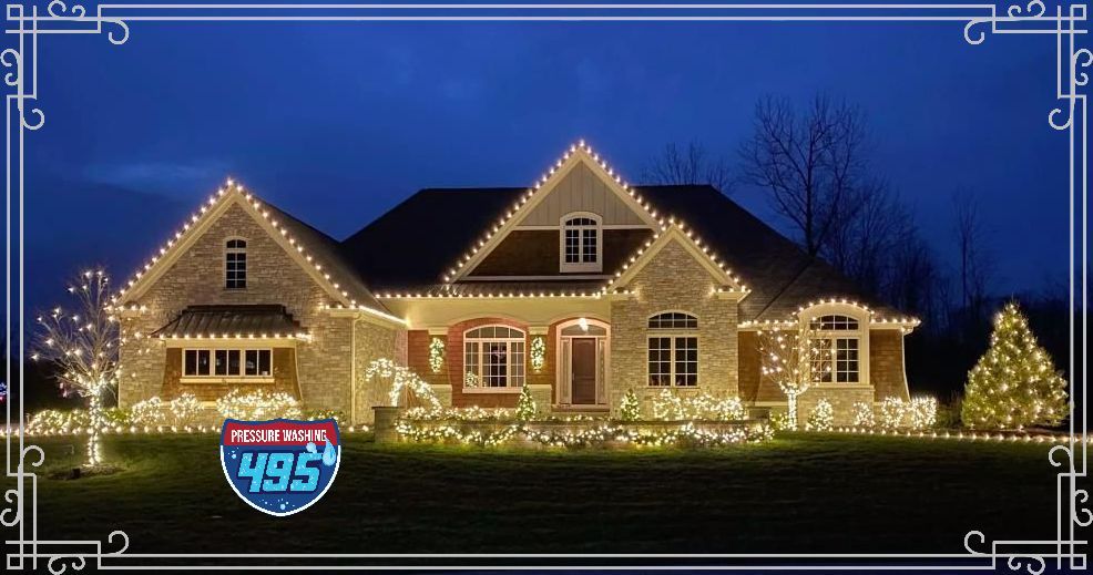 Holiday Lights install Melville, NY.