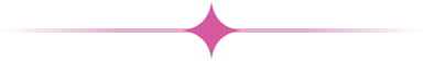 Pink four-pointed sparkle icon on a white background
