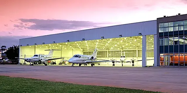 Turbine aircraft in tie-down