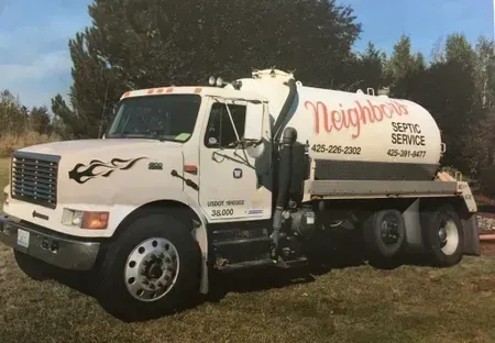 Sewage Tank Truck — Renton, WA — Neighbor’s Septic Sewage Tank Truck — Renton, WA — Neighbor’s Septic
