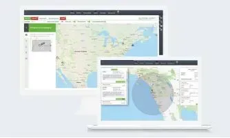 computer screen map