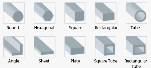 diagramme de poutres en acier de formes multiples