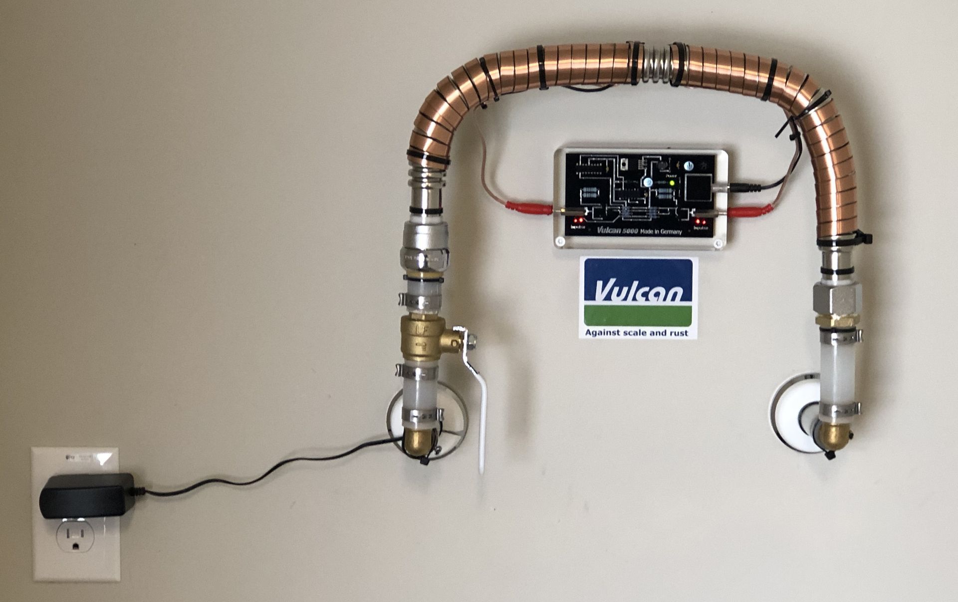 The Vulcan Antiscale system helps you save space in your garage.