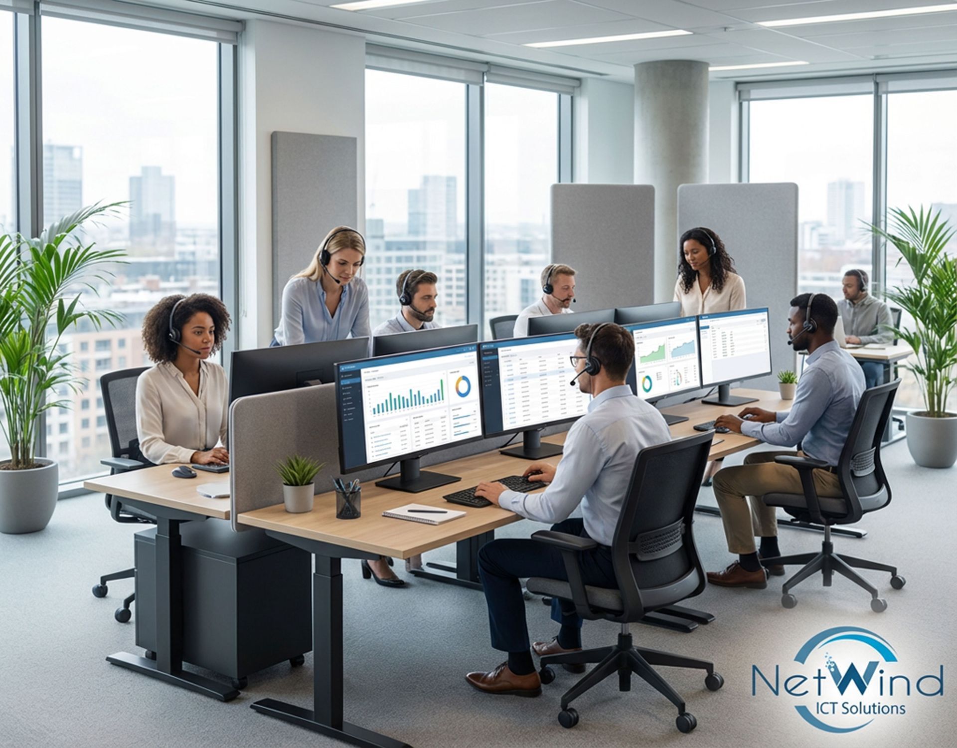 Managed service desk providing IT support and ticket resolution