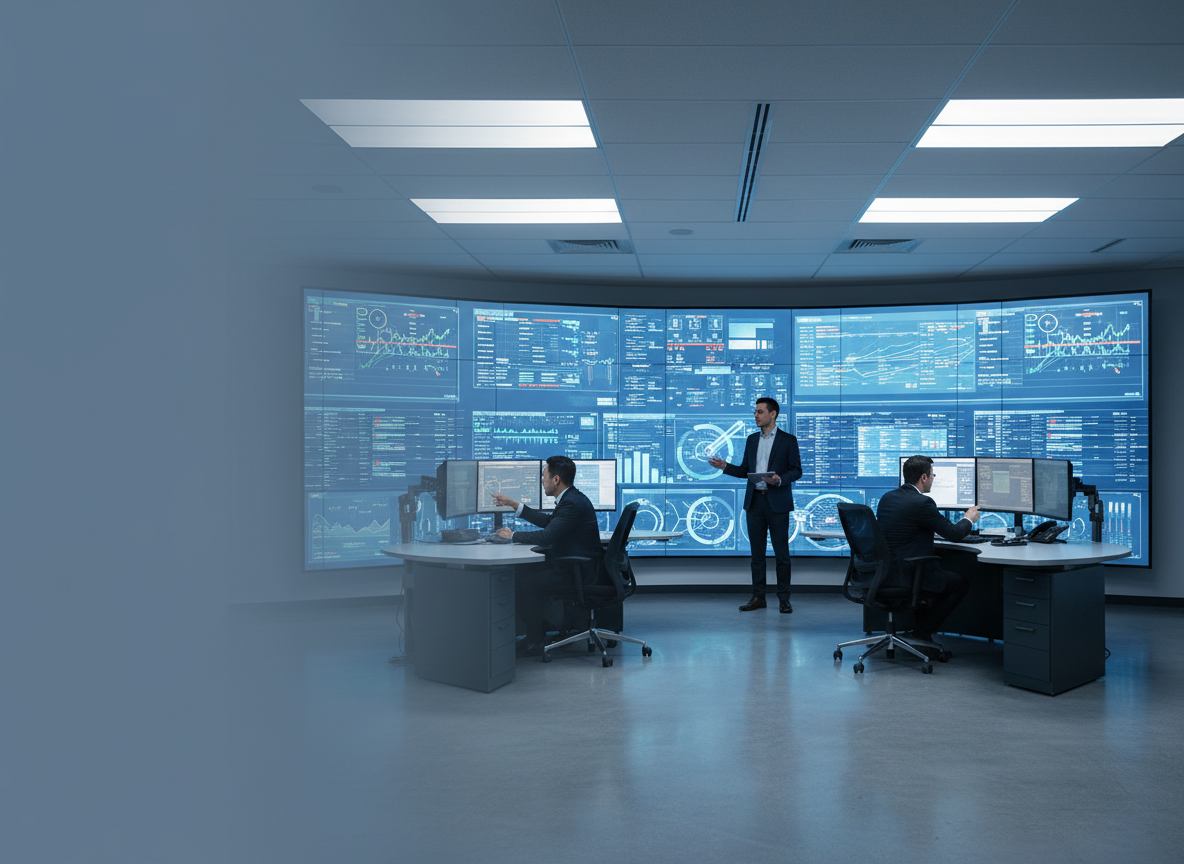 Support services for enterprise IT operations with monitoring and service desk coverage