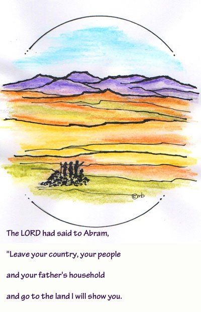 Abraham sets out on his journey