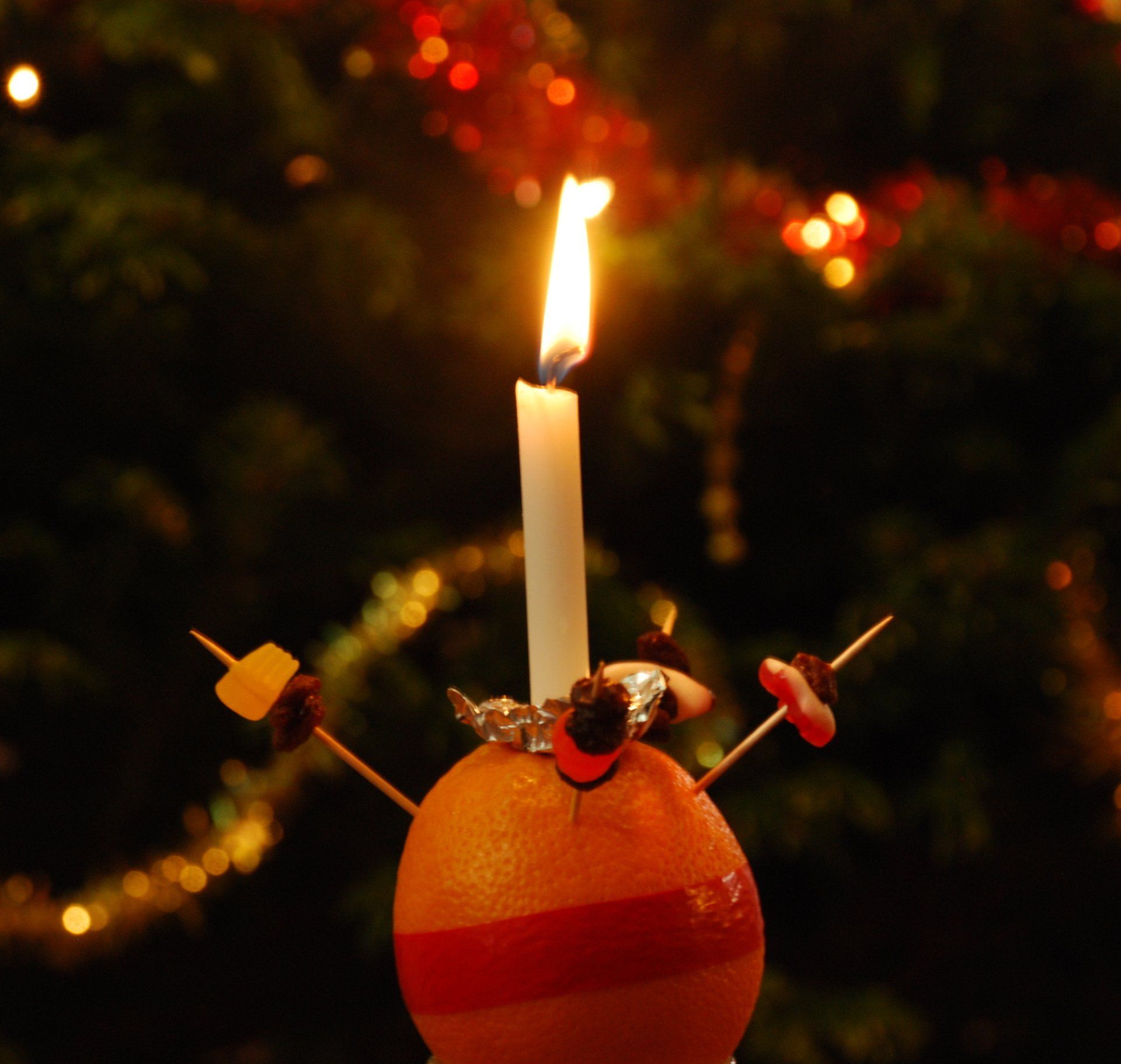 Christingle candle at St Mark's Photo by Charles Royden