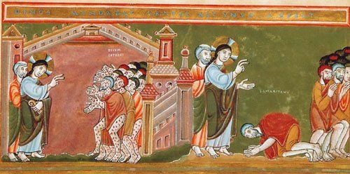 Lepers and Jesus