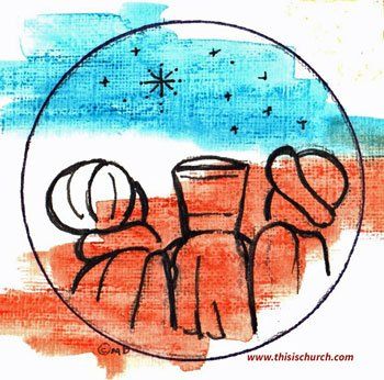Magi visit Jesus