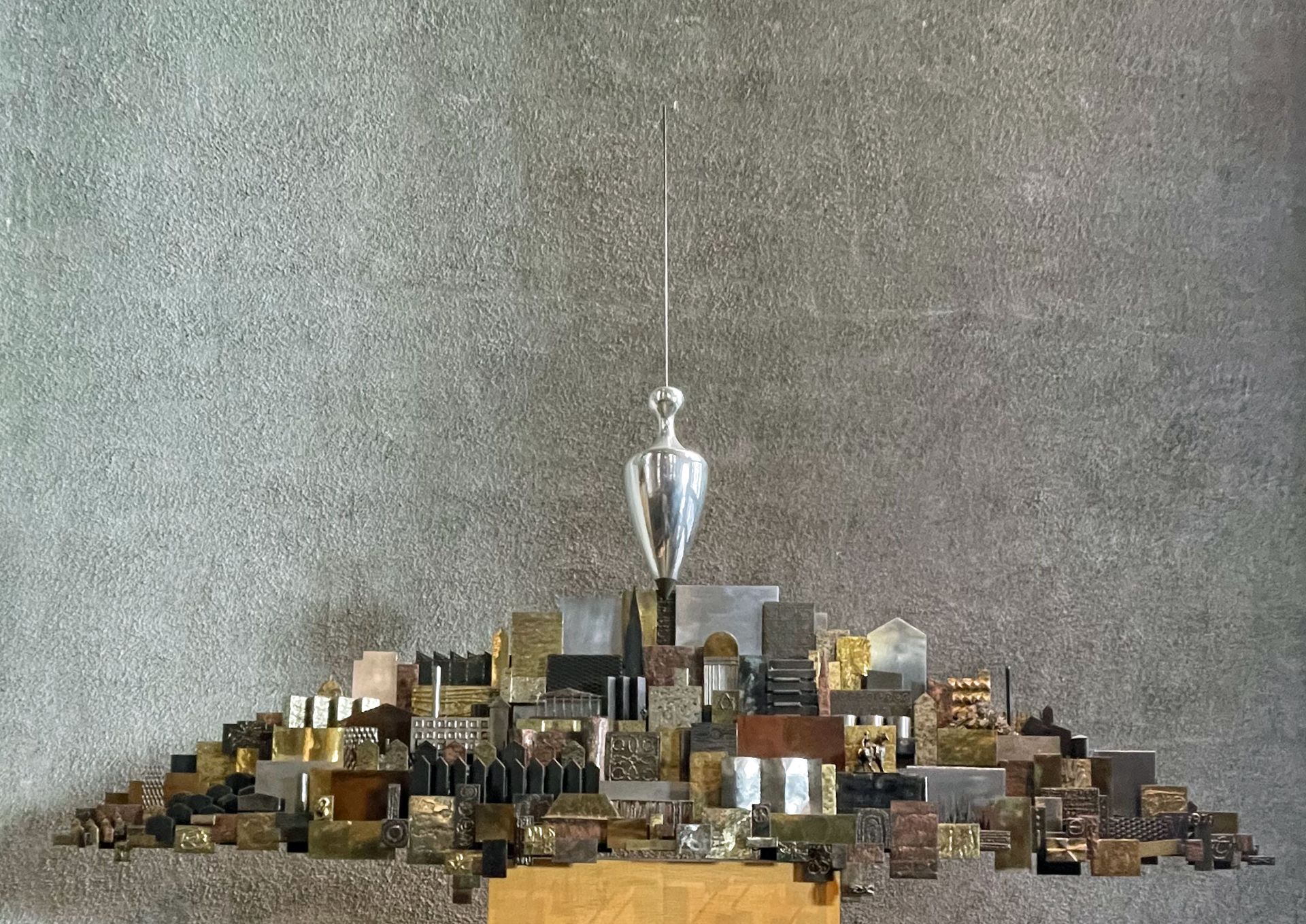 The Plumb Line and the City by Clarke Fitzgerald in Coventry Cathedral