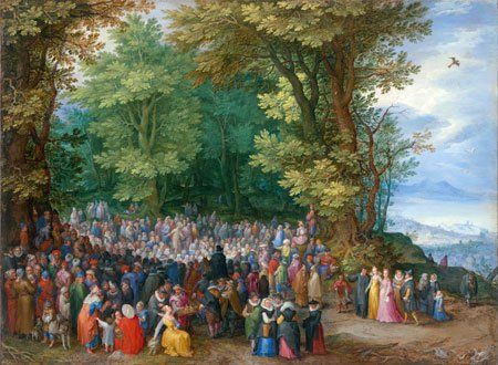 Jan Brueghel the Elder - The Sermon on the Mount, (Flemish, 1568 - 1625)