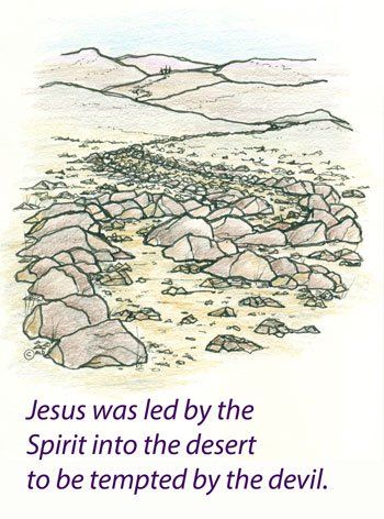 Jesus in the wilderness
