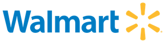 Walmart logo: blue text, 