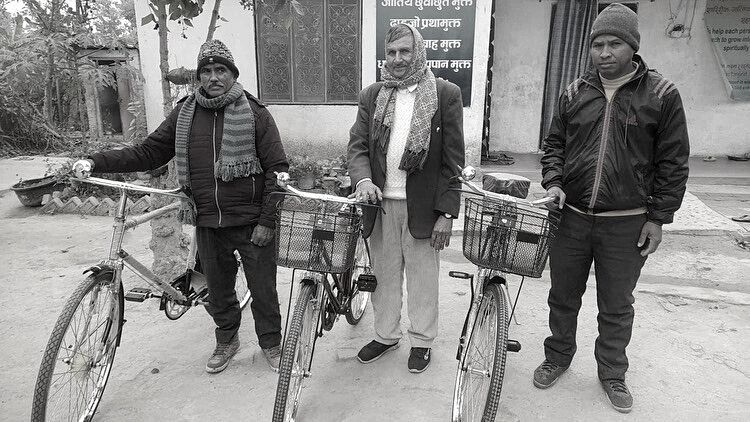 bicycle; prayer; evangelism; visit the sick; pastor