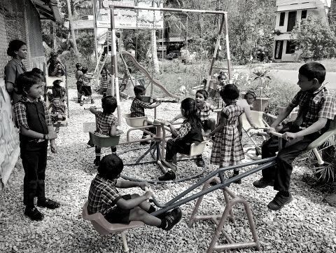 poverty-stricken; playgrounds; children; young families