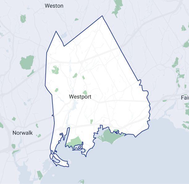 Wheels 2U Westport Service Map