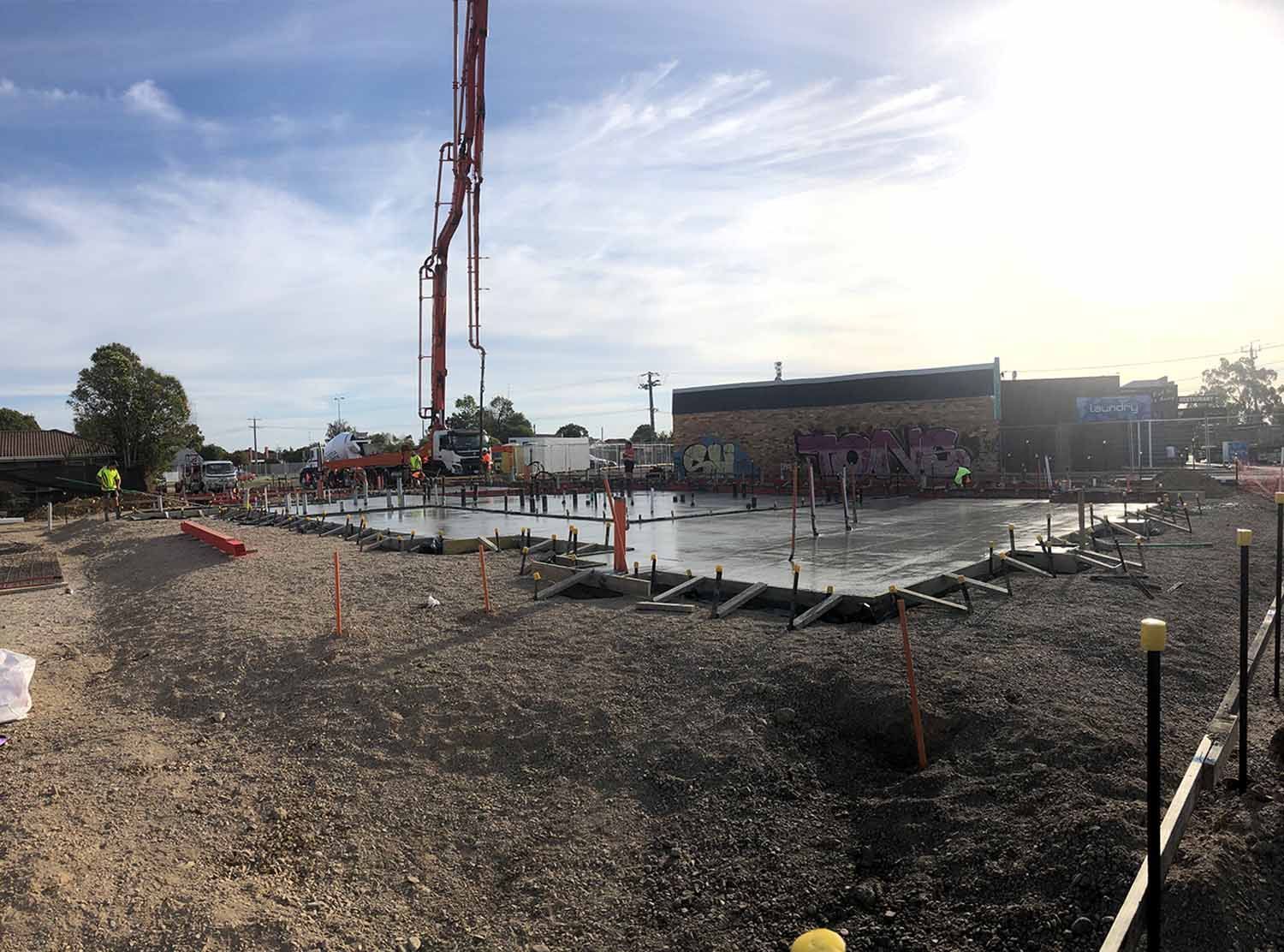 Hungry Jacks Bairnsdale, EVCG | Bairnsdale, VIC | Fox Martin Concrete & Construction
