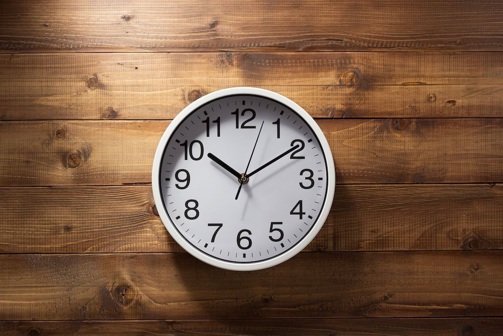 Clock on wall