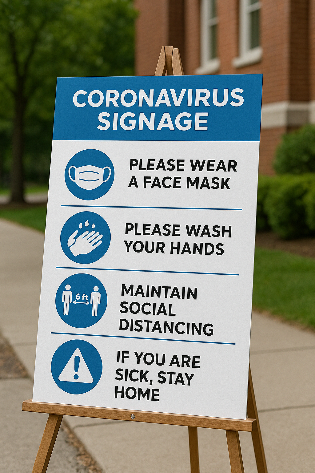 Charlotte Coronavirus signage