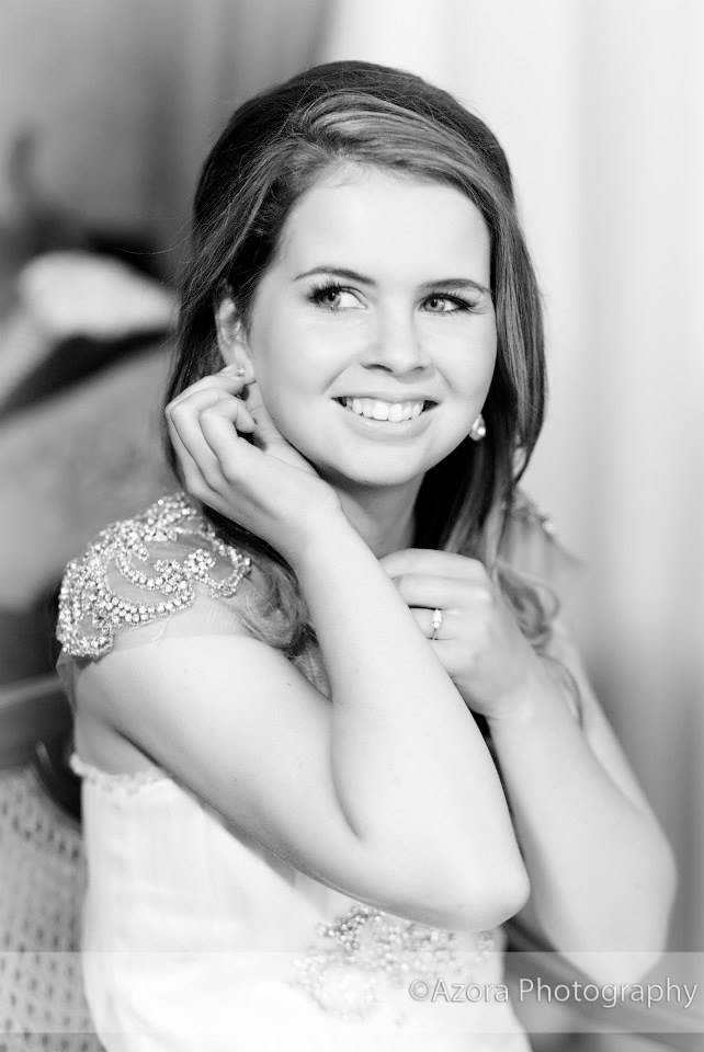 Bride smiling