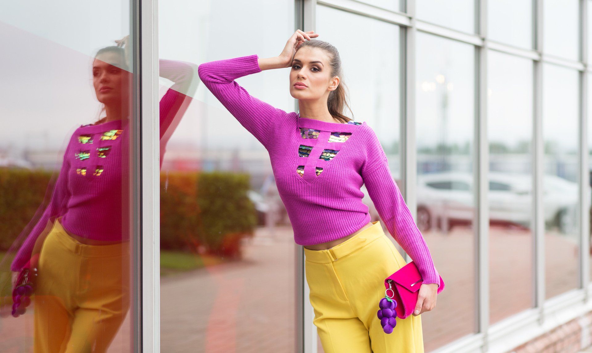 Woman posing
