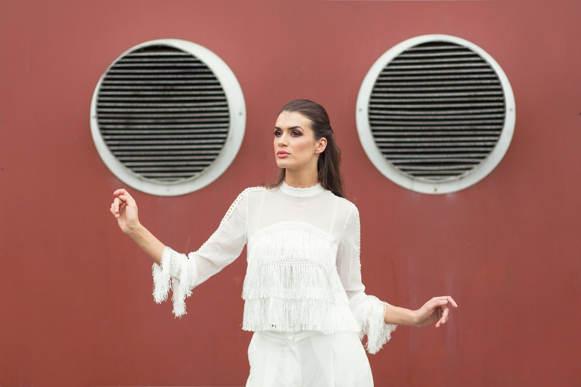 Woman posing