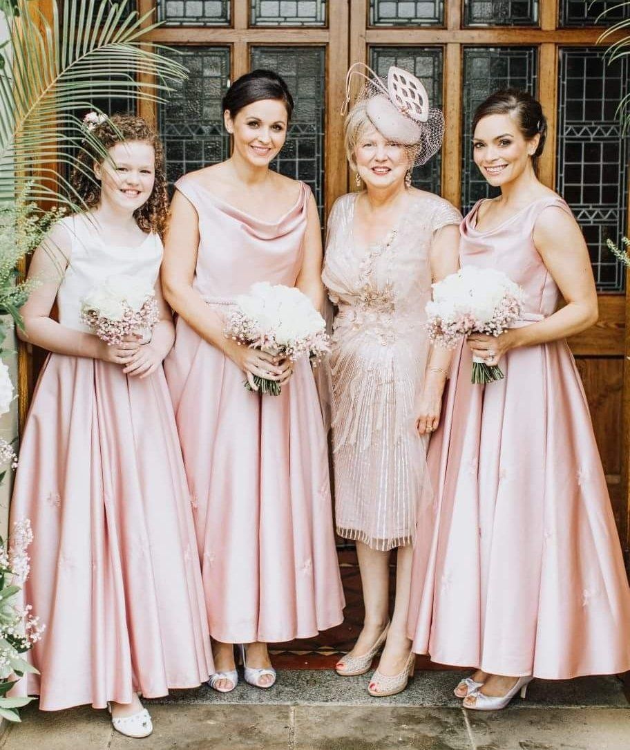 Bride smiling