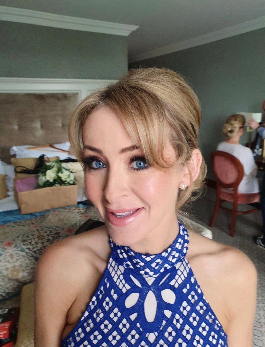 Woman smiling
