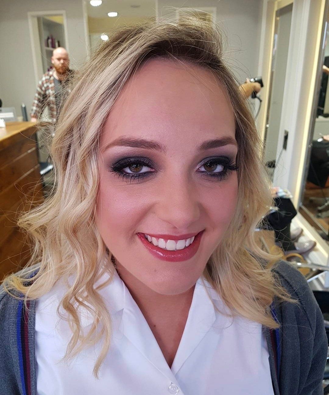 Woman smiling