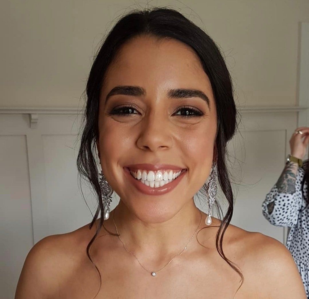 Smiling bride