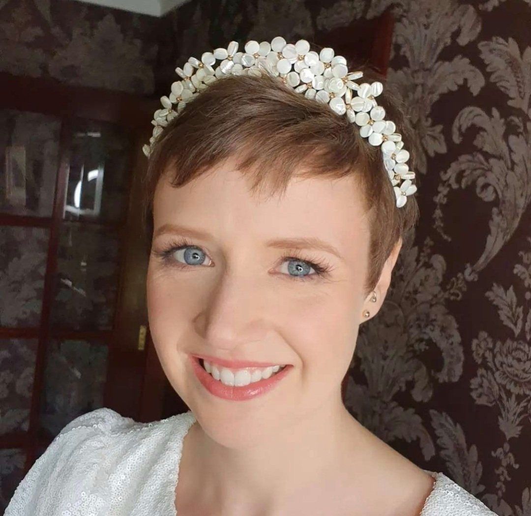 bride smiling