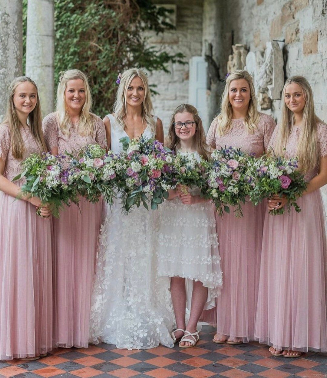 Bride smiling