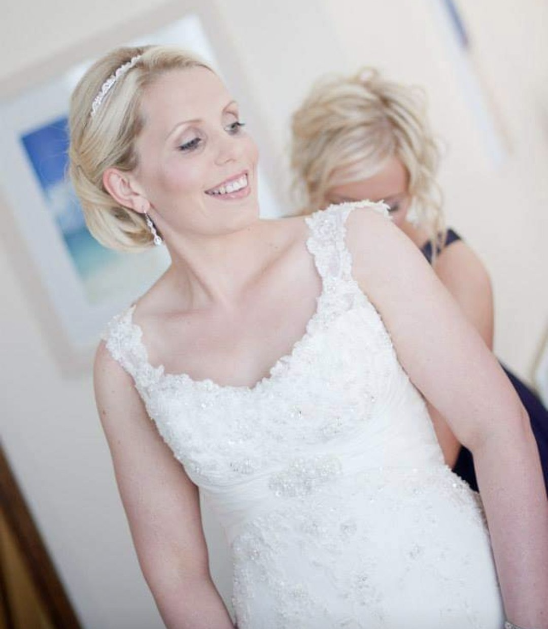 Smiling bride