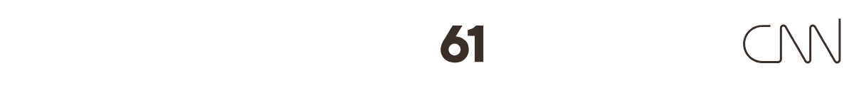 CNN logo on a white background with the number 61 above it.