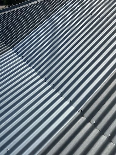 Close-up of a Corrugated Metal Roof — Whirly Bird King in Buderim, QLD
