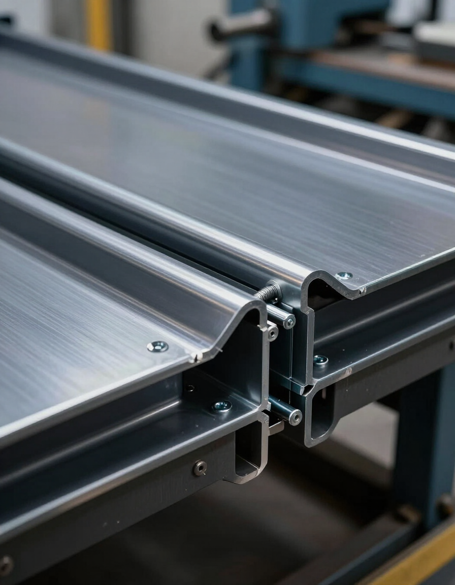 Mechanical Lock panel cross-section profile and double-lock seam detail