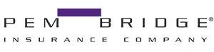 The logo for pem bridge insurance company is purple and white.