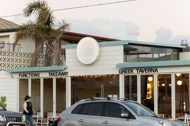 Vasili's Table Greek Taverna restaurant near Esplanade Apartments, West Beach