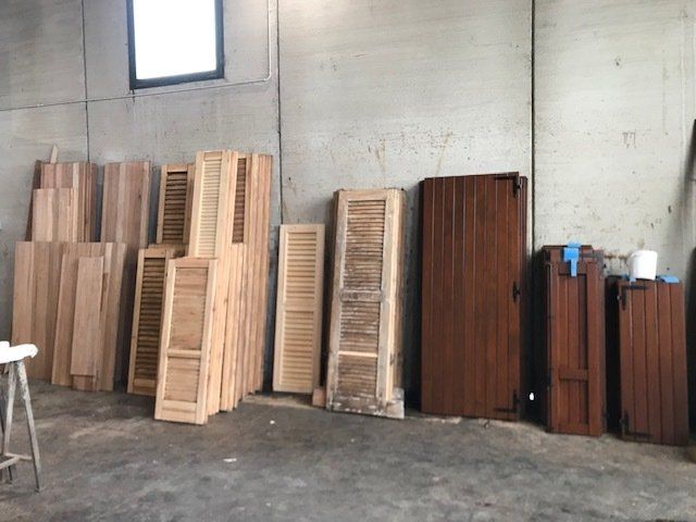 Persiane in legno da verniciare
