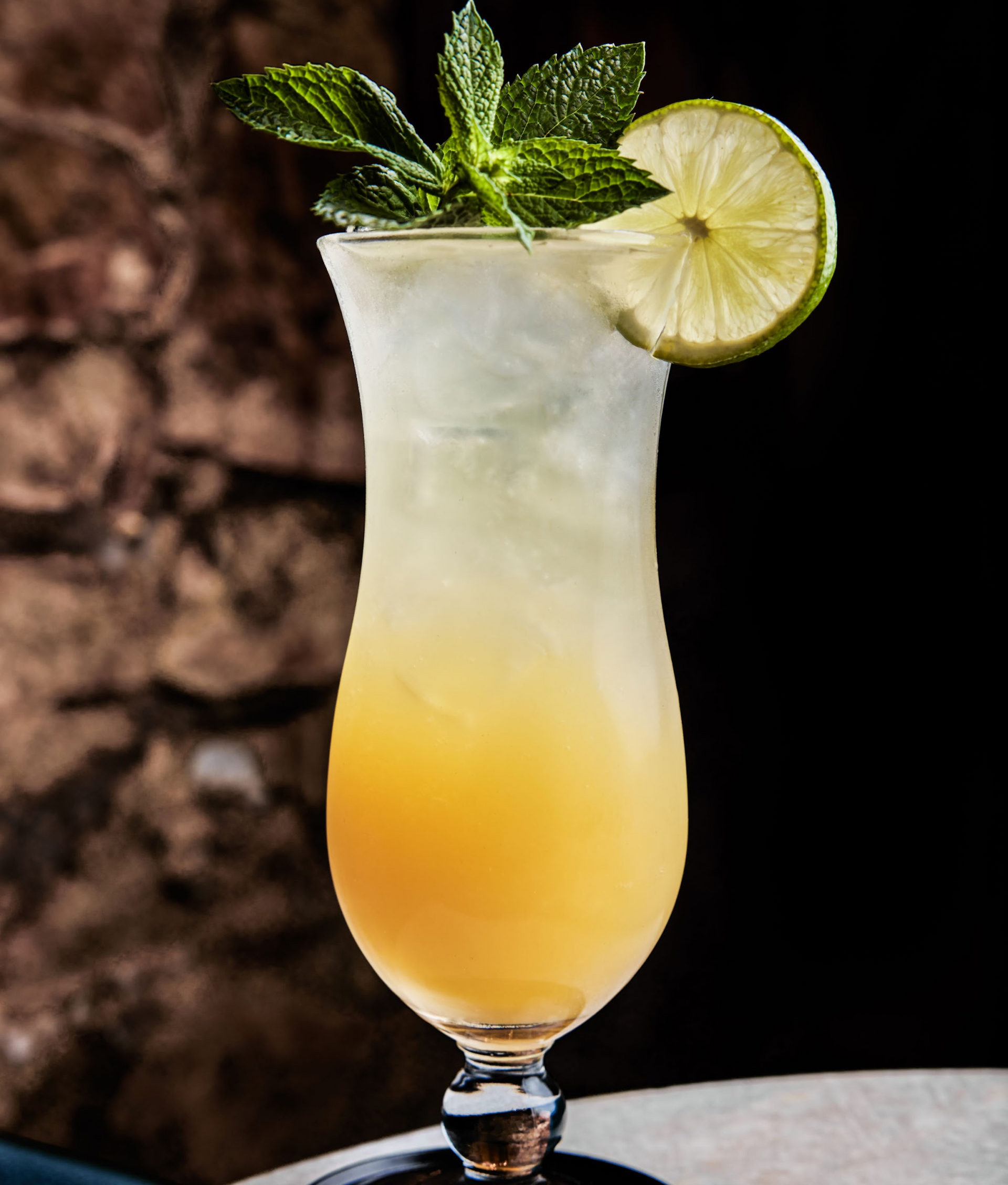 Signature rum mint cocktails