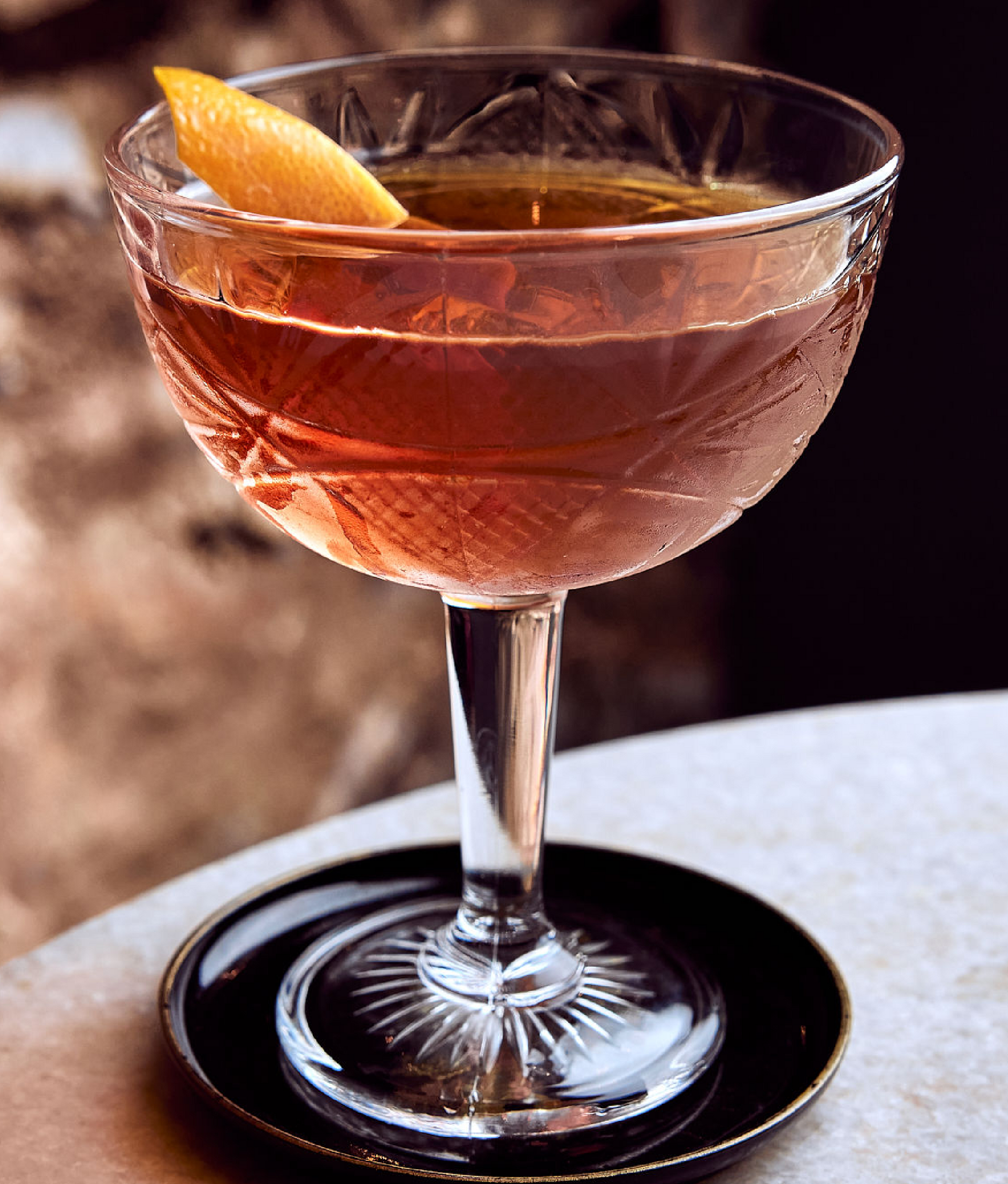 Full image of Manhattan cocktail served up in Prescott Arizona