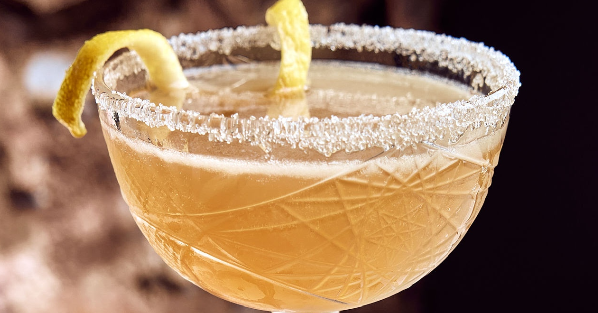 Classic sidecar cocktail made at The Point bar lounge