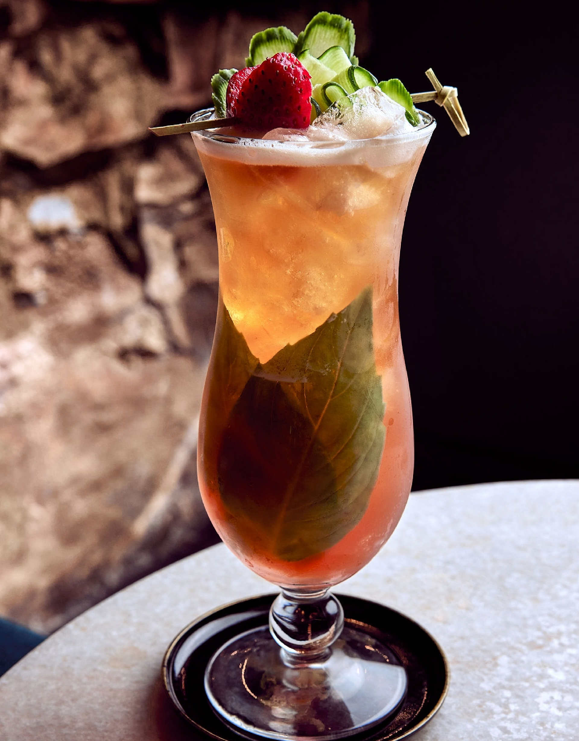 Pimms cup cocktail, Prescott Arizona made in Prescott Arizona by The Point bar lounge