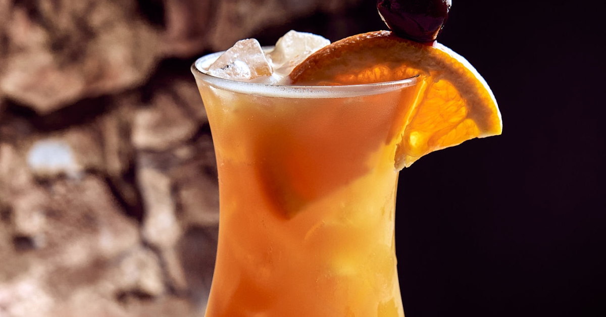 Classic rum drink the hurricane made with fresh ingredient Prescott Arizona