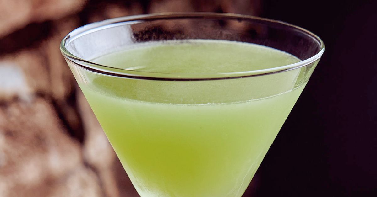 Signature cocktail, the ginger basil martini