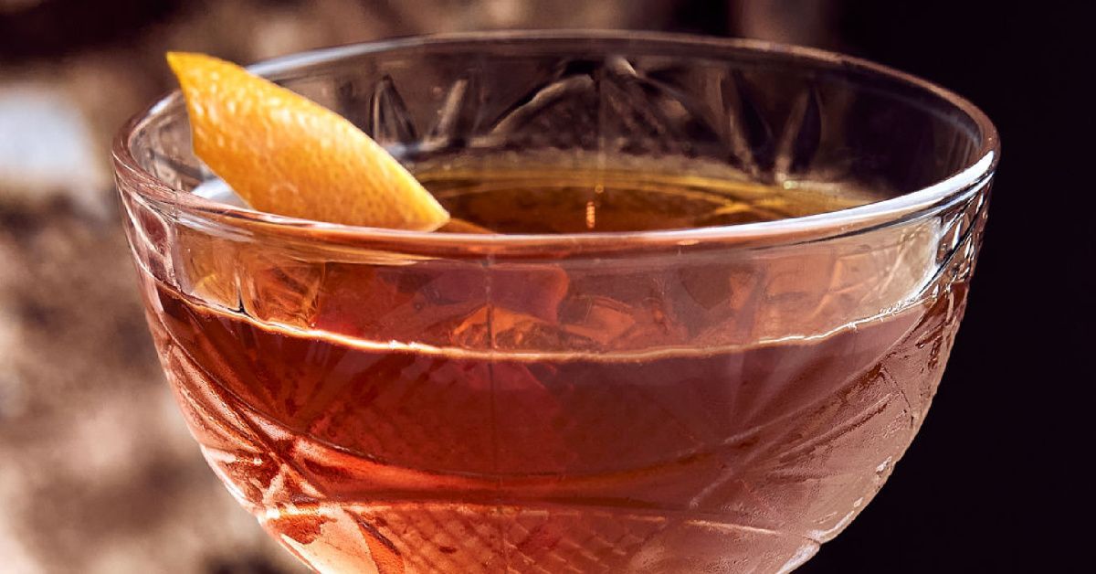 Manhattan cocktail served up